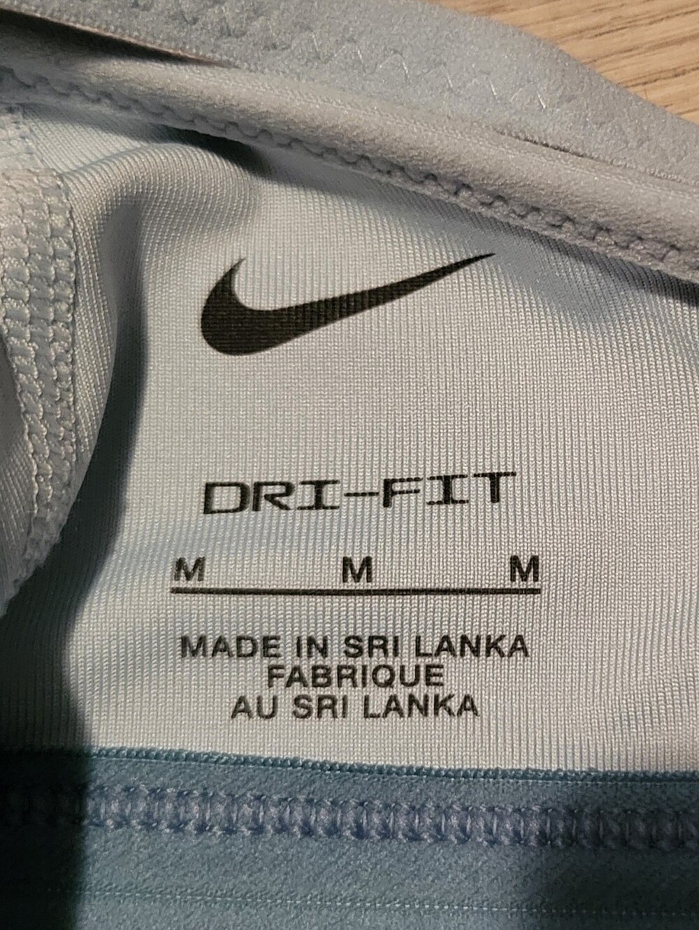Nike Dri-Fit Indy Light Support Padded Sports Bra Light Blue & Dark Teal, Medium - Picture 15 of 15